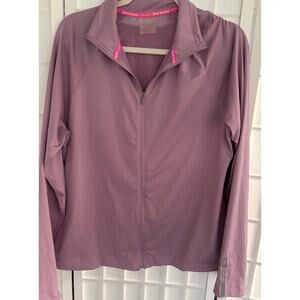 Juicy Couture Sport Full Zip Lavender Jacket Workout Athleisure Wear Size XXL